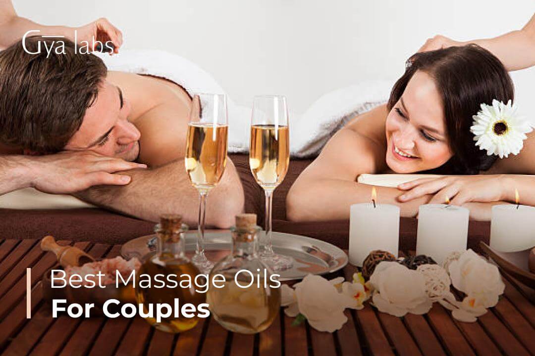 couples enjoying essential oil massage together